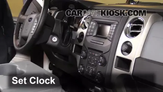 2013 Ford F-150 XLT 3.7L V6 FlexFuel Standard Cab Pickup Horloge Régler l'horloge